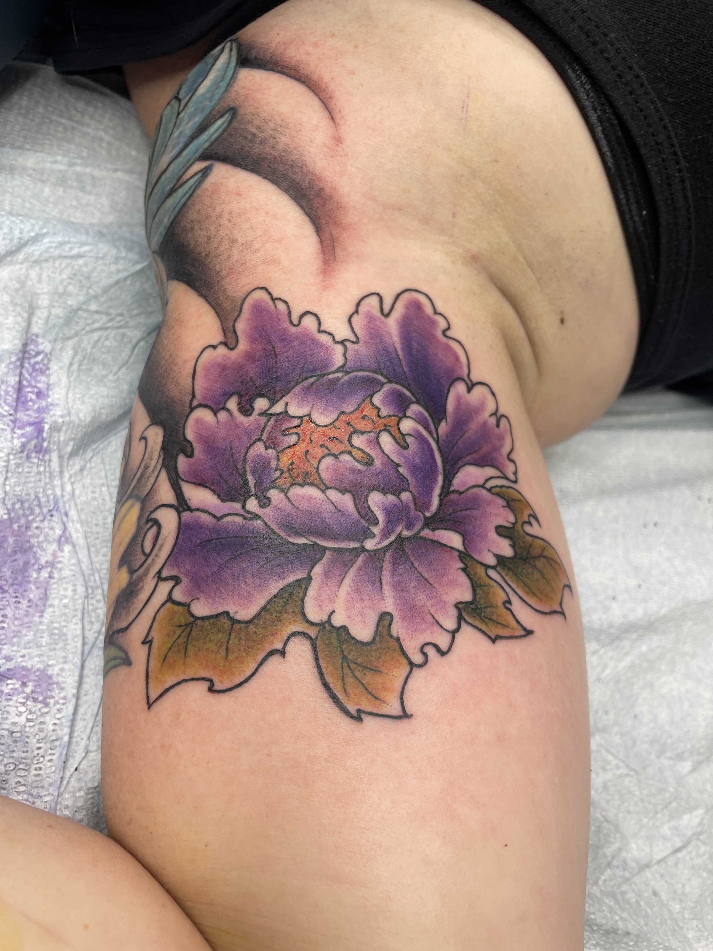 Asian Floral Tattoo