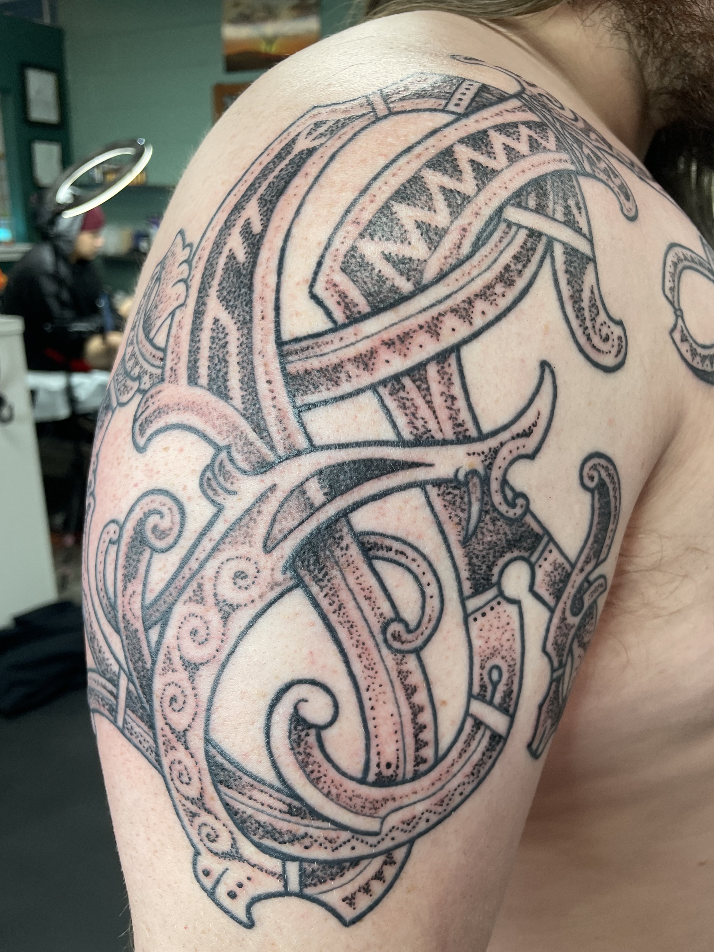 Norse Viking Dragon/Snake/Wyrm tattoo