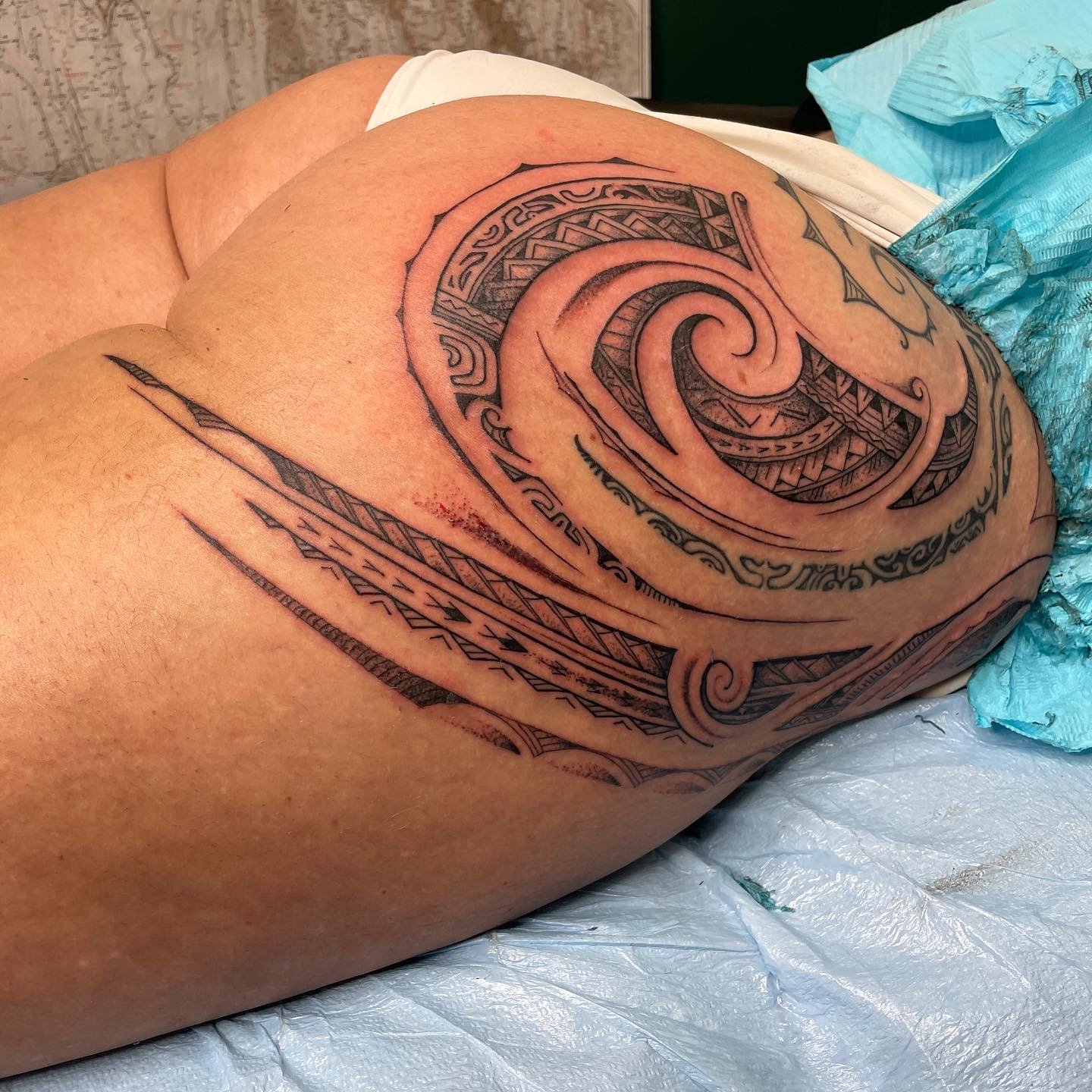 Freehand Polynesian Tribal tattoo