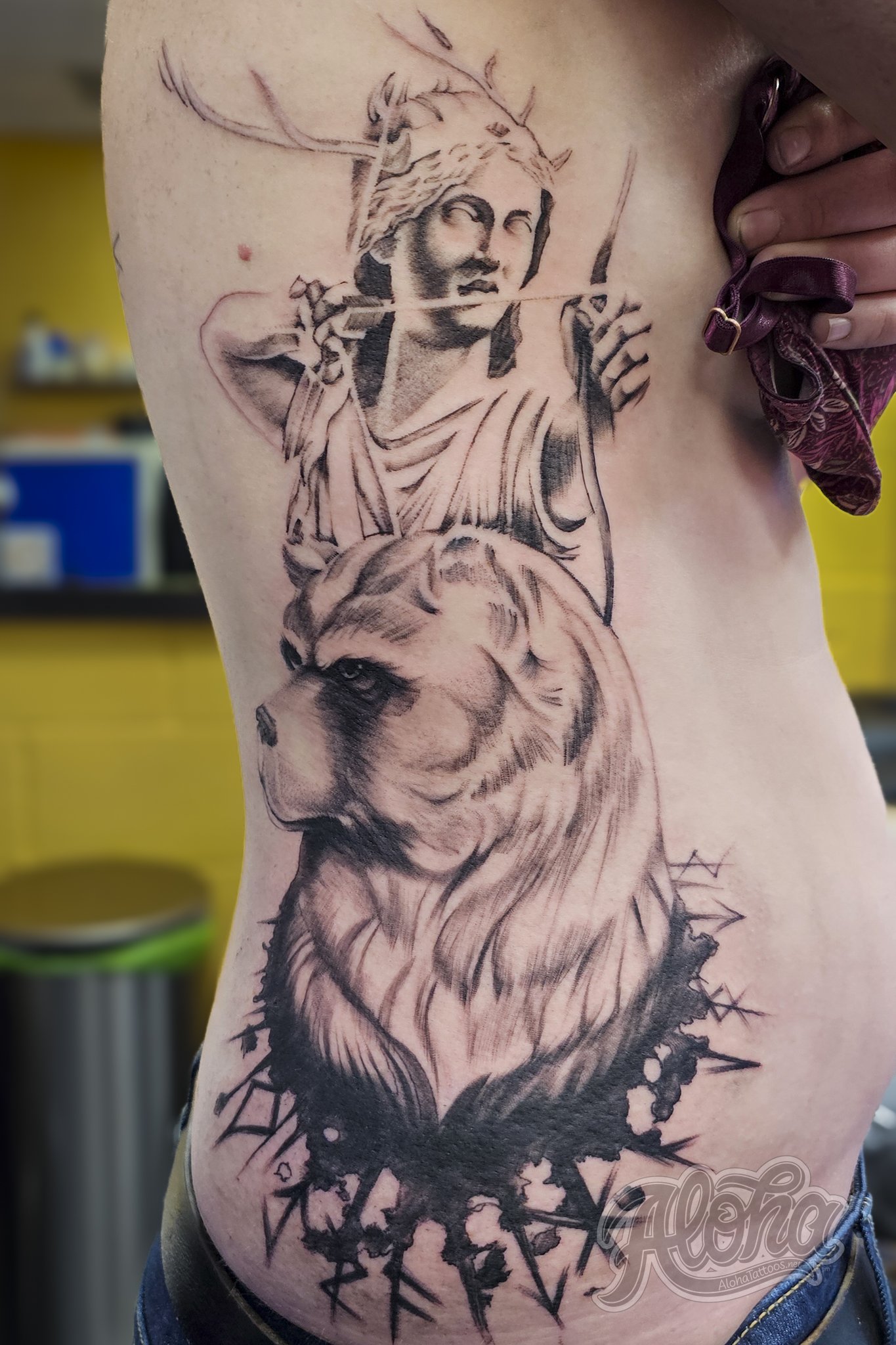 Artemis Bear Tattoo