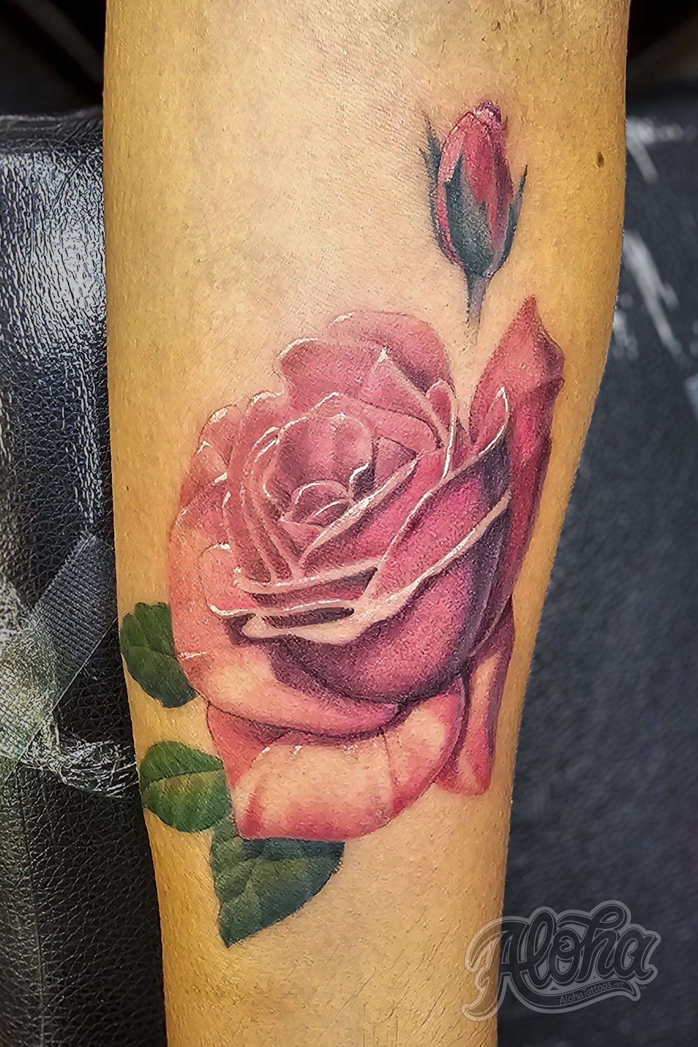 Realism Rose Tattoo