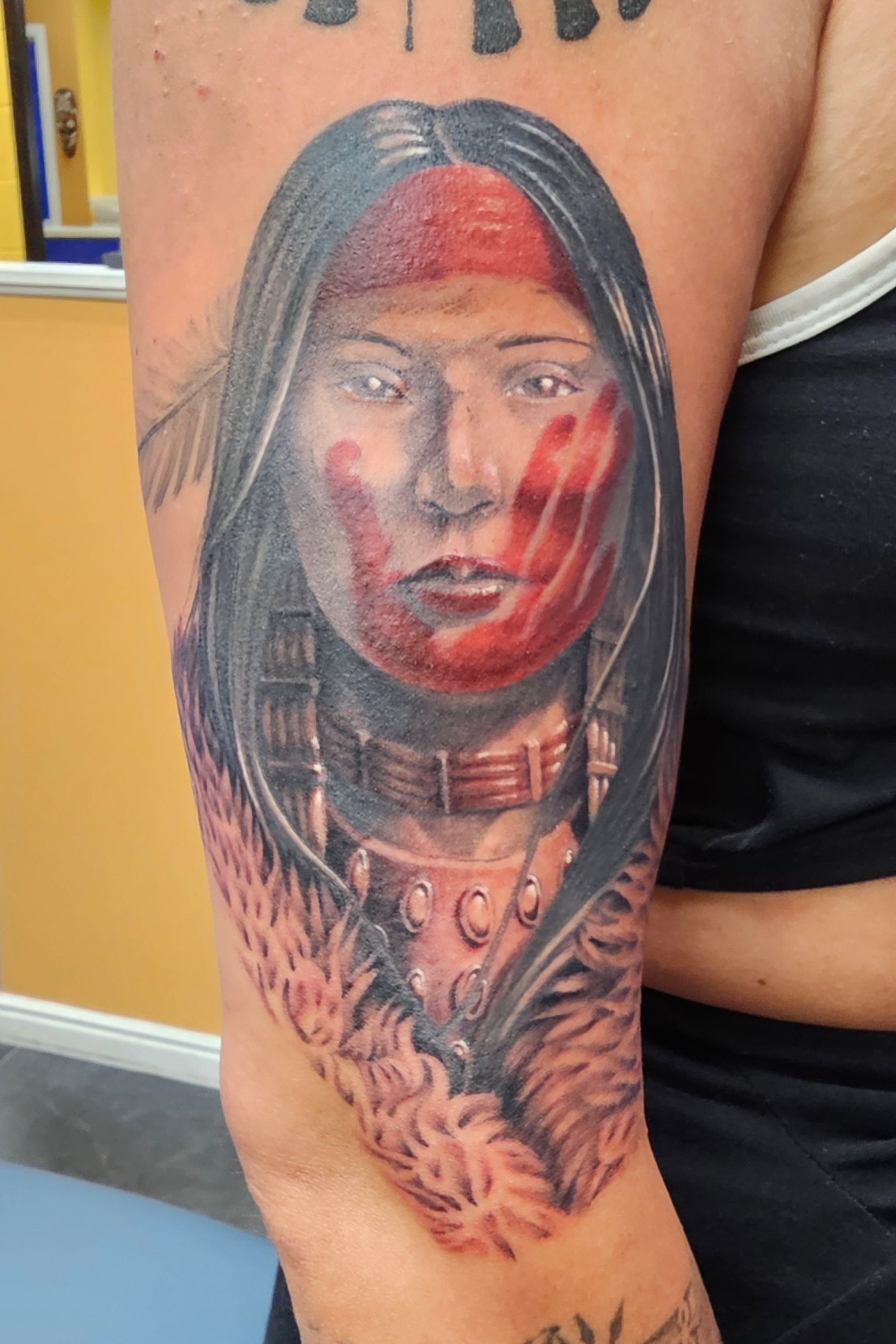 Silenced Native Woman Tattoo