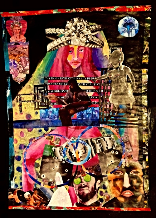 "The Hierophant" by Lauren Pararo, mixed media
