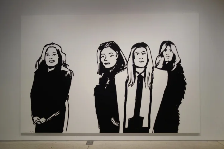 "Shopping Crowd Series Image" Alex Katz