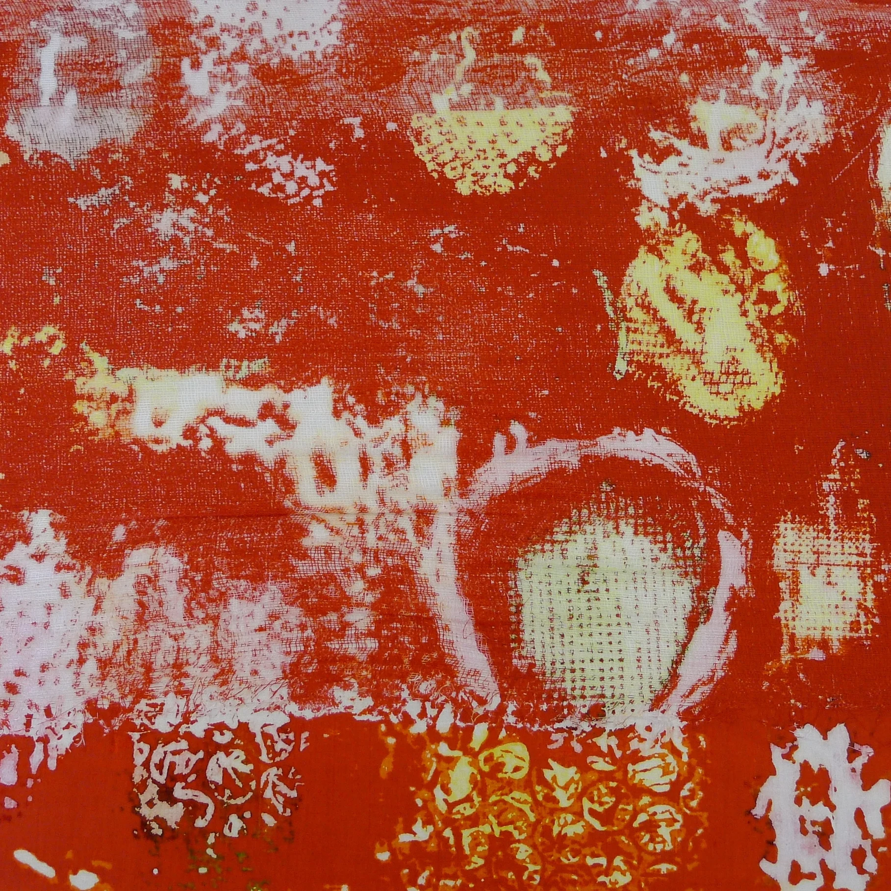 Polychromatic Monoprinting on Paper and Fabric at Centre 3