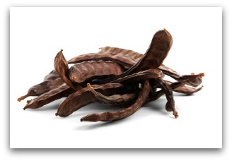 Carob pods are ground to make carob powder.