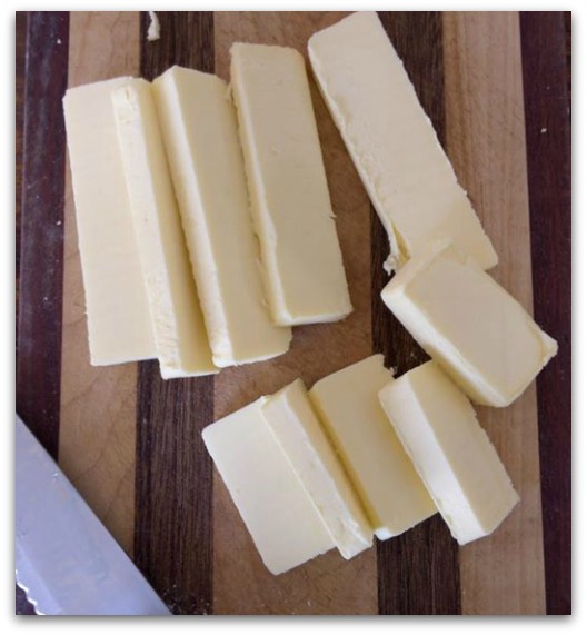 Sliced butter for butter pack.