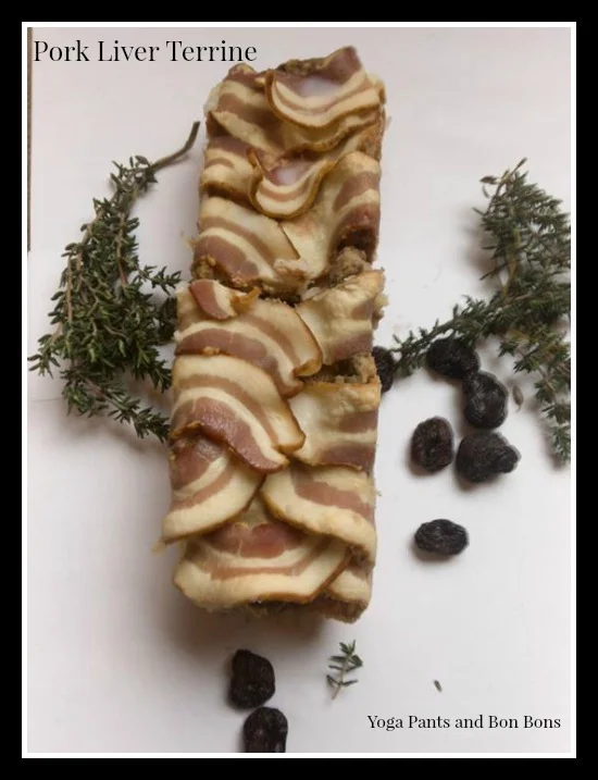 Pork liver terrine using the stainless steel vessel from Ateco.