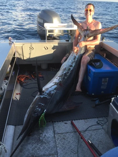 Paul's First Marlin!