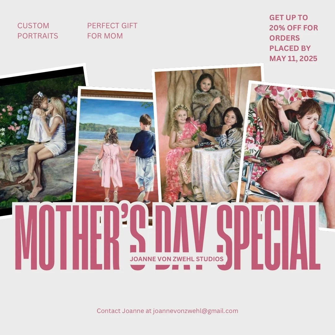 🌸 Celebrate Mom with a Gift That Lasts a Lifetime! 🌸 Give the gift of a custom portrait this Mother's Day! Enjoy 20% off when you place your order by May 11, 2025. While the artwork won&rsquo;t be completed by Mother&rsquo;s Day, you&rsquo;ll recei