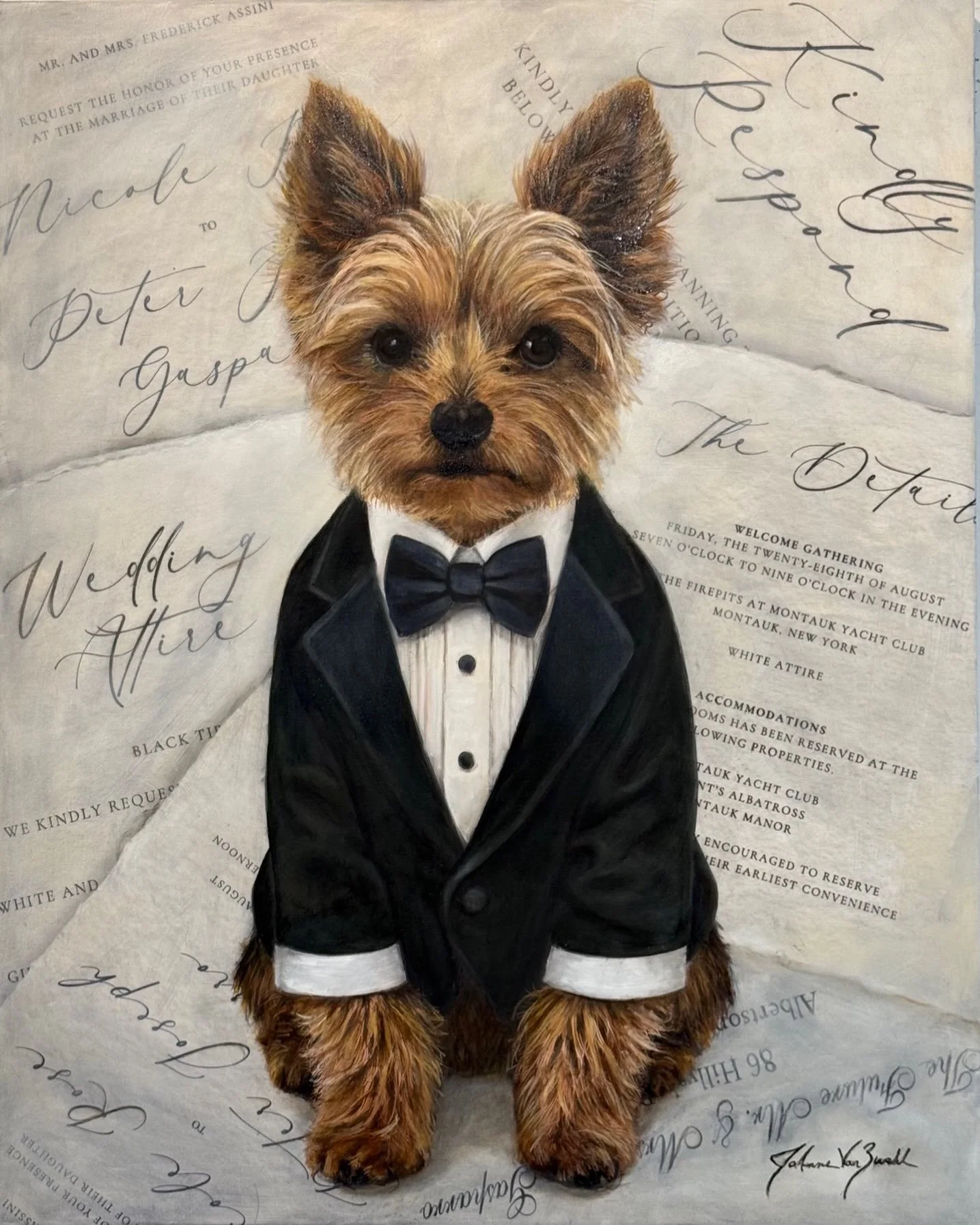 Ace &mdash; Dressed for the Occasion

A very special wedding portrait. 🤍

Ace wasn&rsquo;t simply a guest at this wedding&mdash;he was part of the wedding party, dressed for the occasion in his tuxedo.

I incorporated the couple&rsquo;s actual weddi