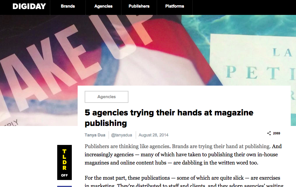 Digiday Article