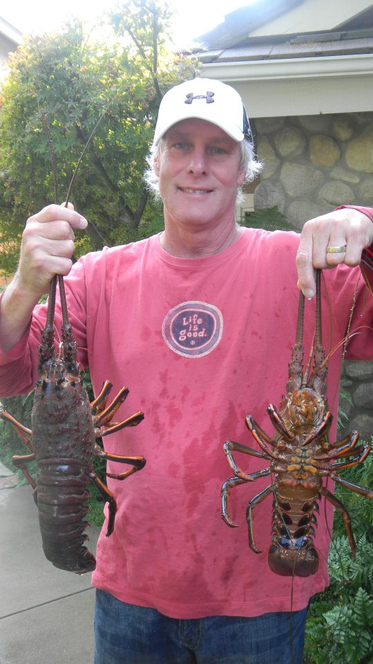 Lobsters taken in Malibu, California