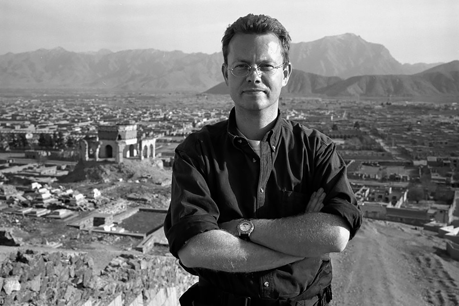 Adam Brookes in Kabul, 2002. Photo by Phil Goodwin. 