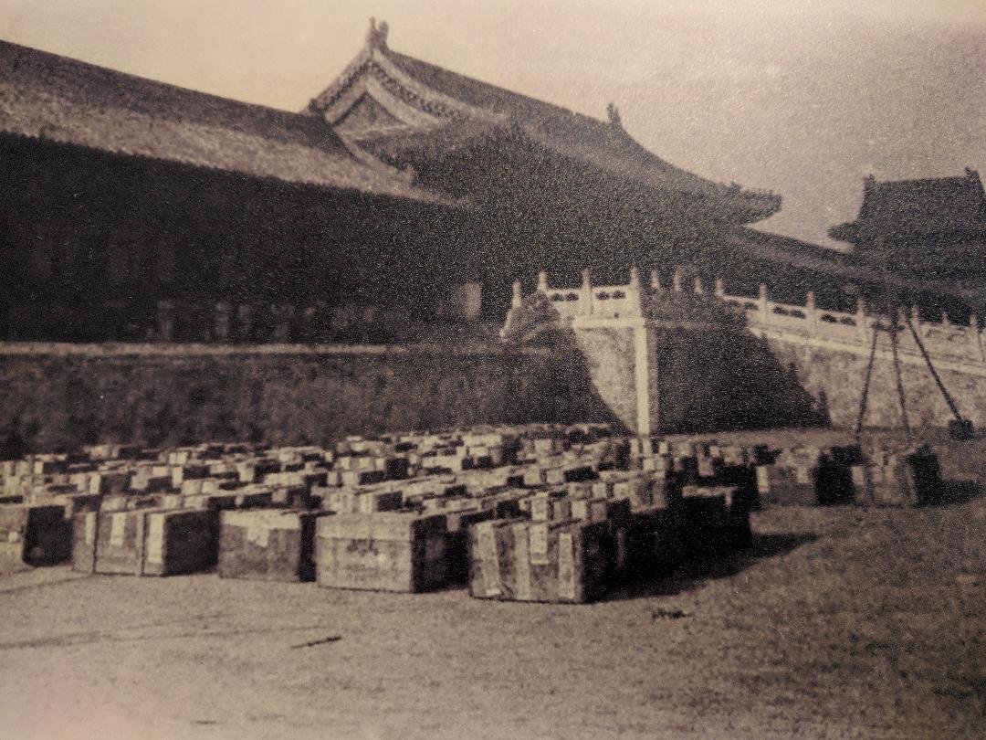  Cases await evacuation from Peking, 1933.					  					  					  					  					 