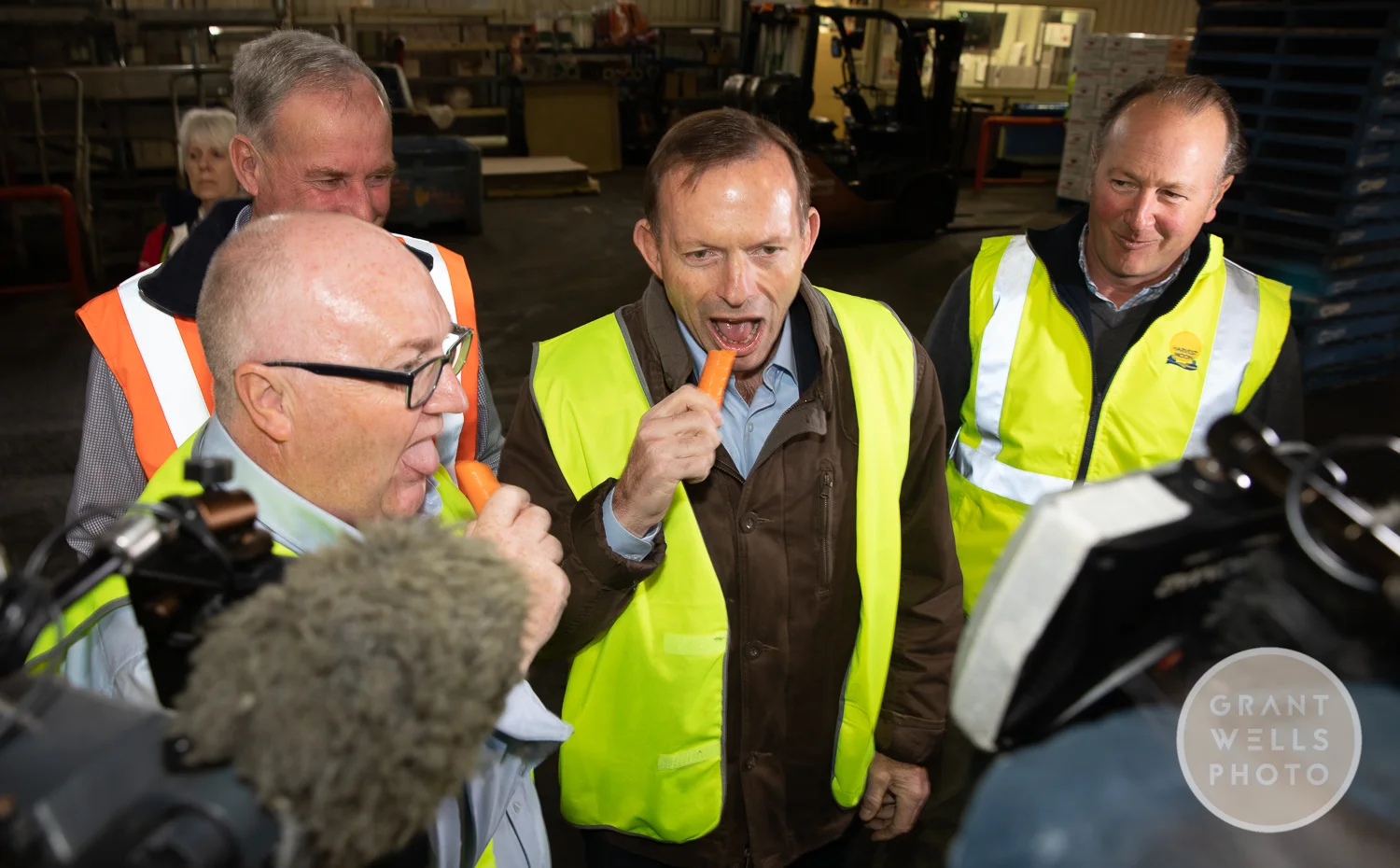 Tony Abbott photographed for the Mercury Newspaper.