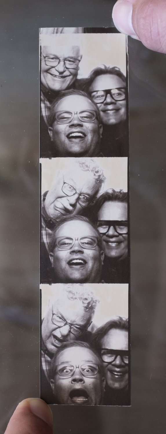 We absolutely crammed ourselves into the last operational black and white photobooth in the Southern hemisphere (near Flinders St Station) to get these.