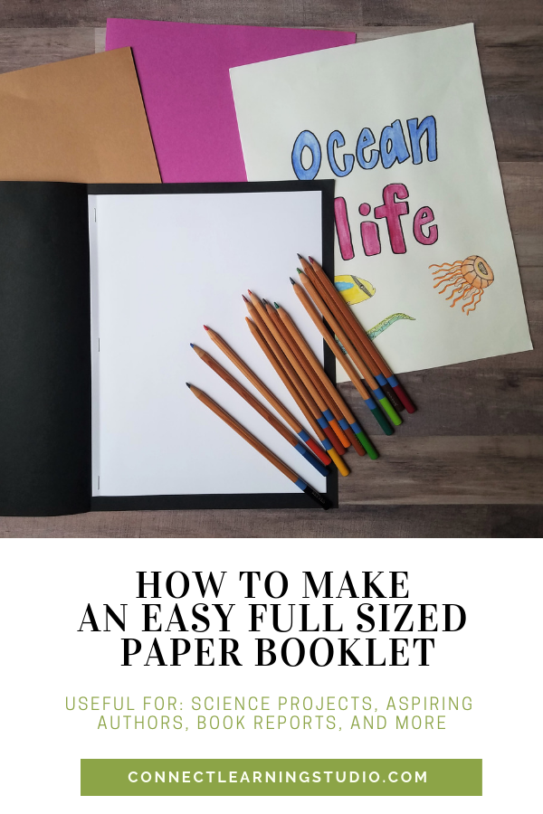 How to Make An Easy Full Sized Paper Booklet 