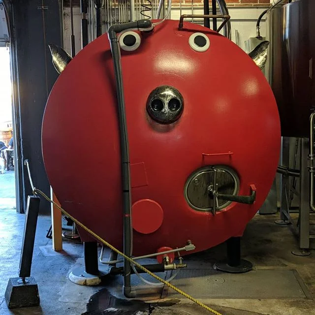 Hot liquor tank @ @fortgeorgebeer. Some of the best beer I've had in a while.