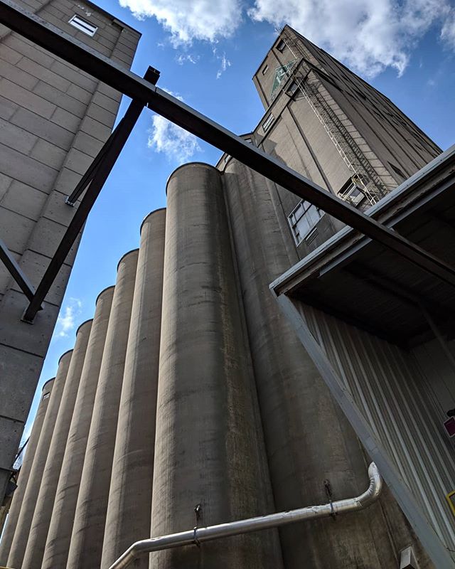 Barley and malt silos at Rahr Malting, Shakopee. @bsgcraft