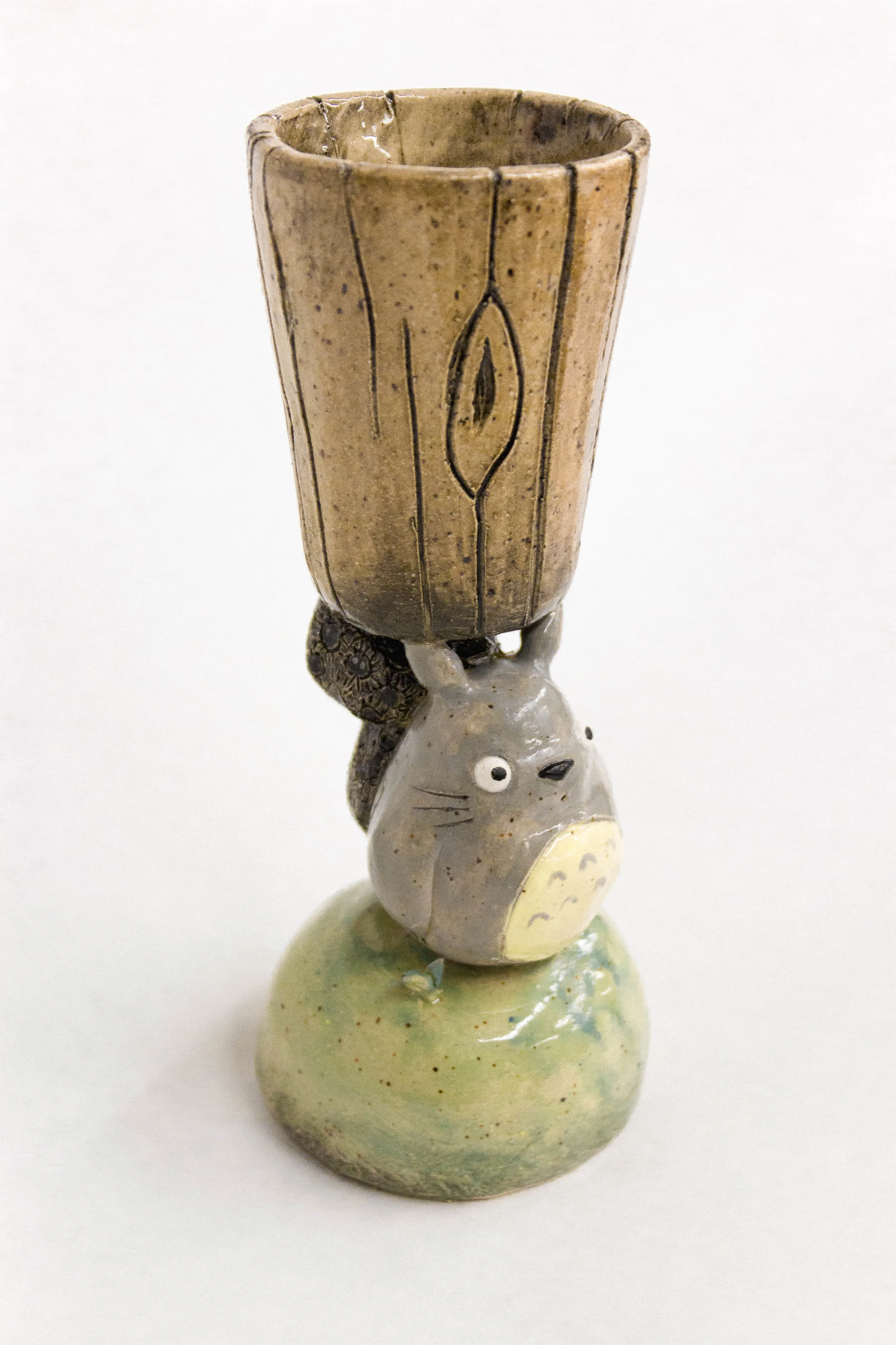 Totoro Inspired Chalice (3/4 view)