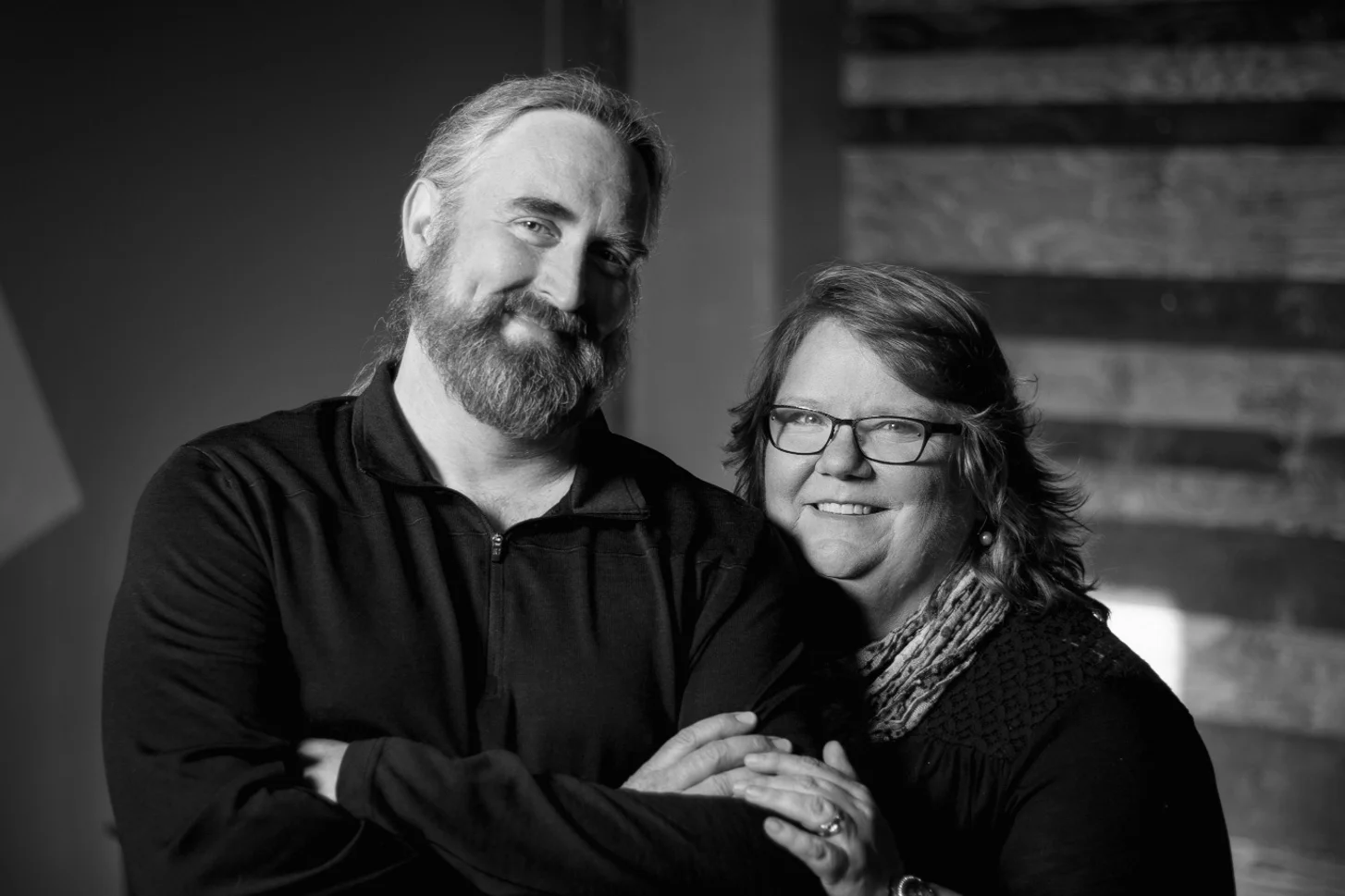 L & M Johnson_bio photo BW.jpeg