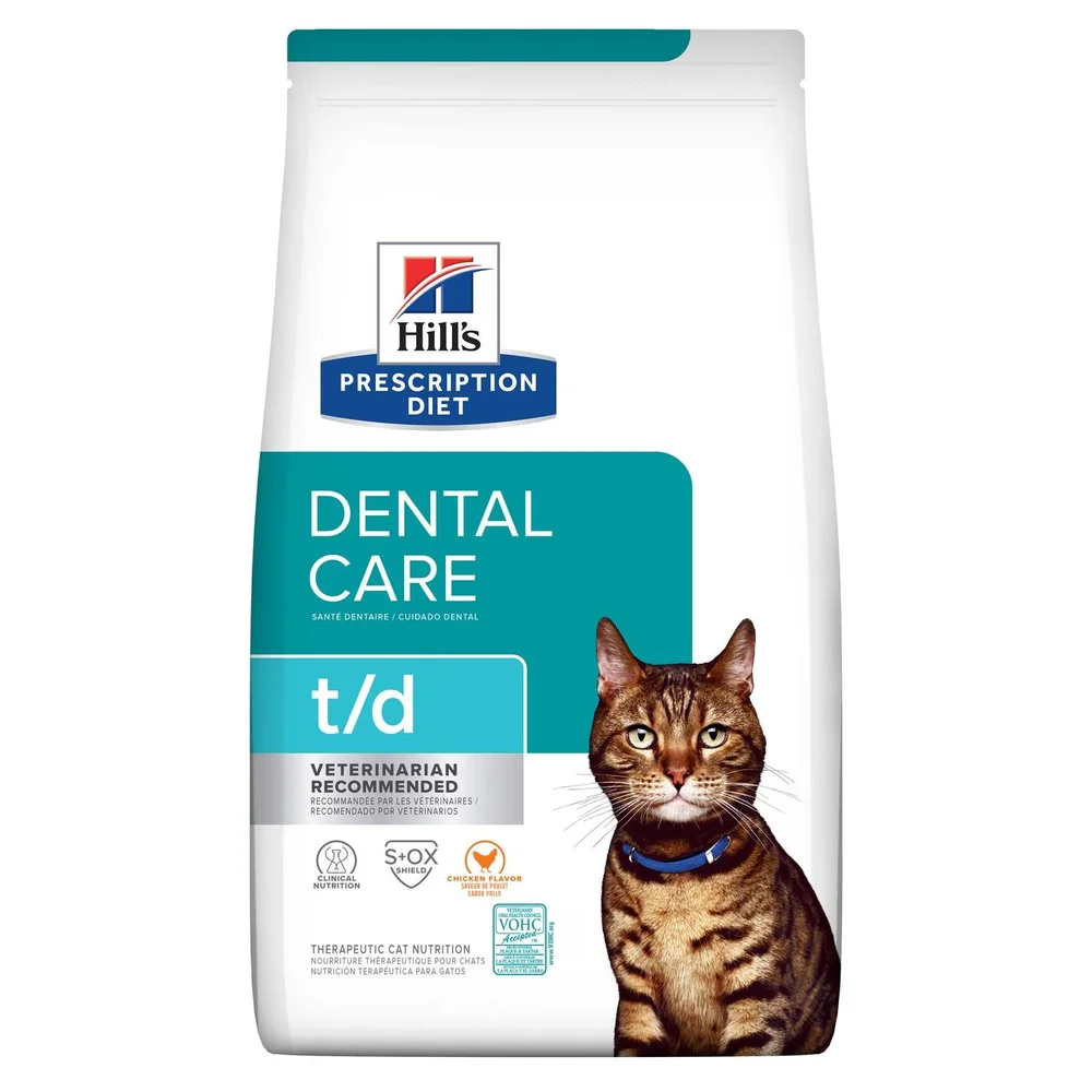 Hill's Prescription Diet t/d Dental Care Cat Dry (Chicken Flavour) —  Boundary Road Veterinary Hospital Peakhurst Vet