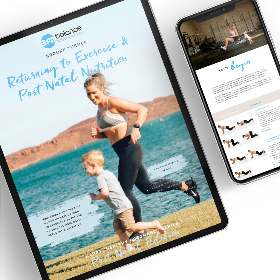 POSTNATAL - Returning to Exercise &amp; Nutrition for Post Natal Recovery