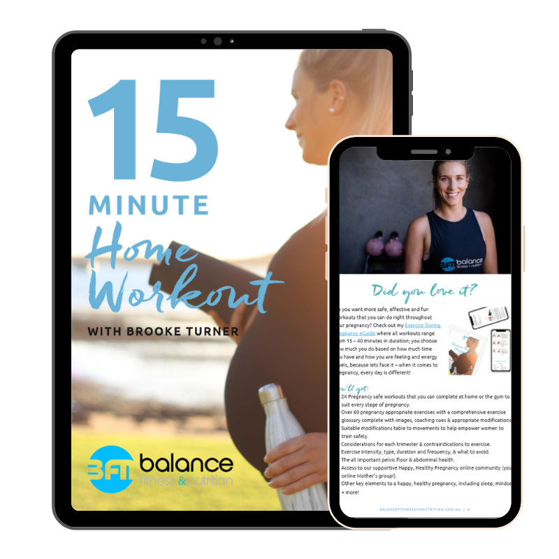 15 minute at home pregnancy workout