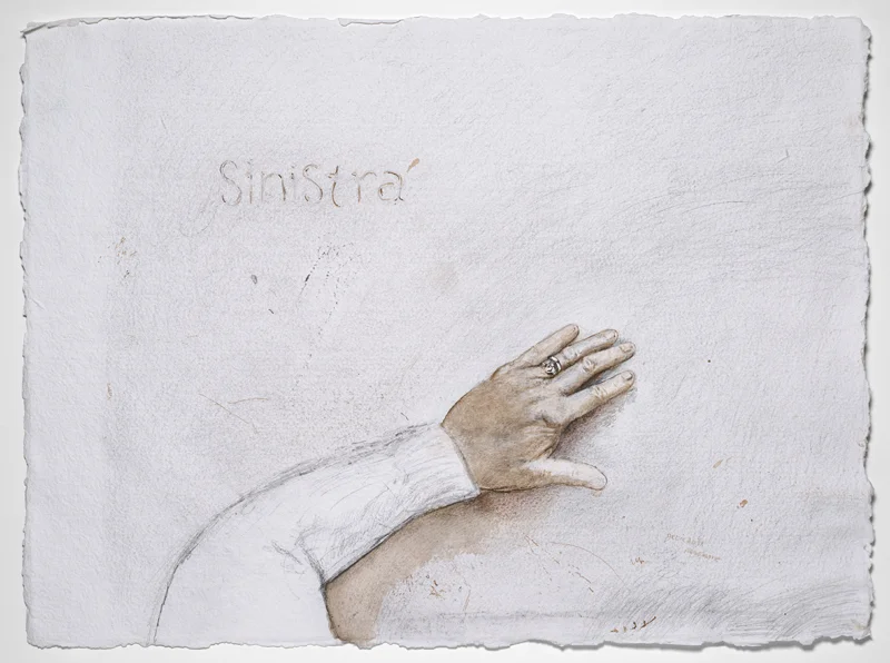 Claddagh, 2012, mixed media on paper, 22"x30"