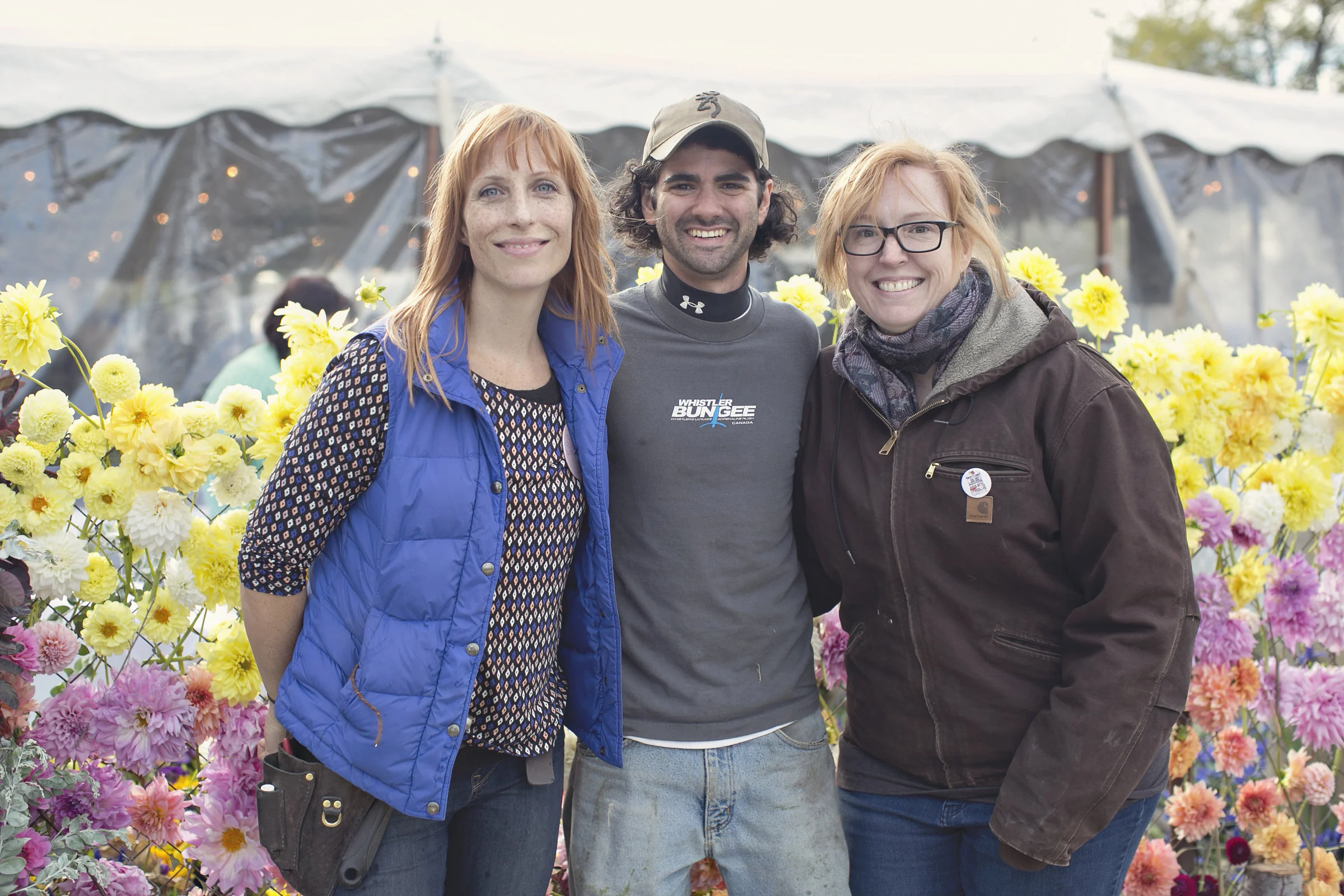 Michael with Susan Mcleary (Left) and Liz Stotz (Right)