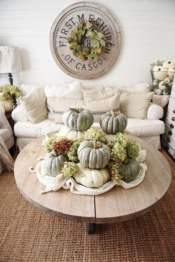 Simple Dough Bowl Fall Centerpiece - Liz Marie Blog