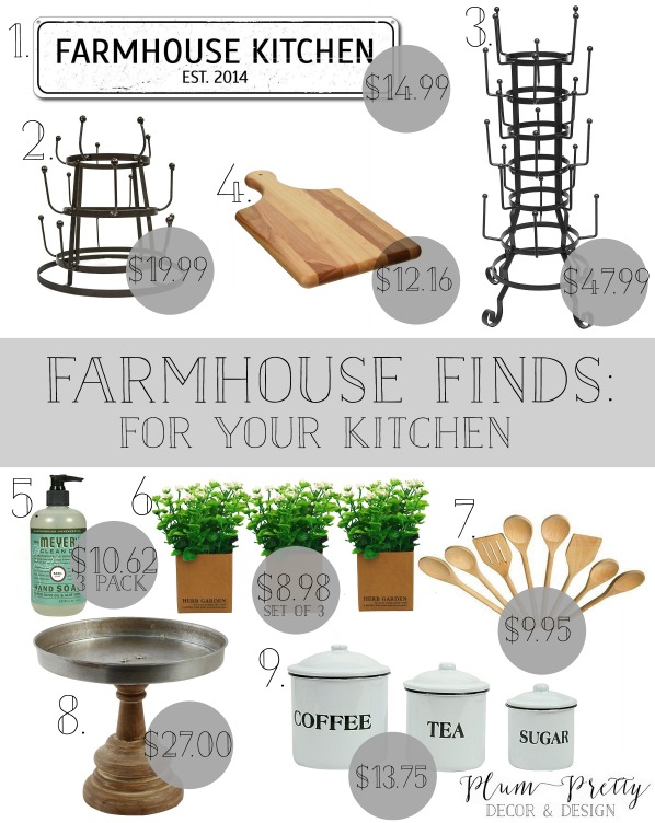 Design Co Friday Farmhouse Finds, Farm Decor For Kitchen