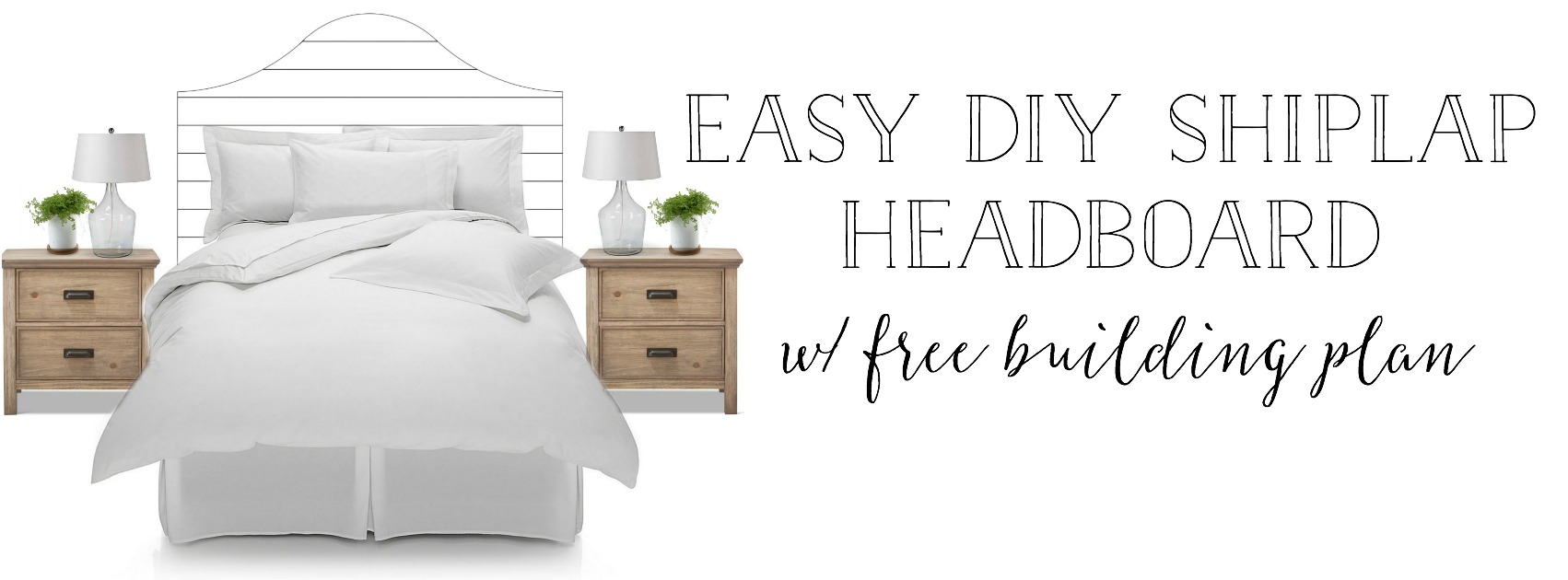 Easy Diy Shiplap Headboard, Shiplap Bed Frame