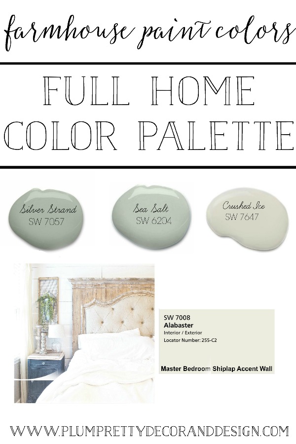 Plum Pretty Decor Design Co Farmhouse Paint Colors The I Used In Each Room Of My House - Best Paint Color For Farmhouse Master Bedroom
