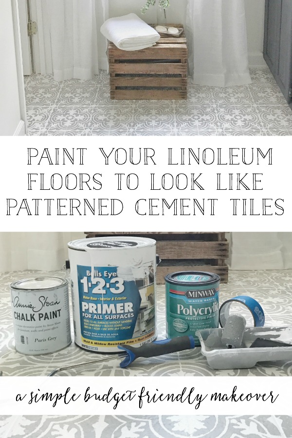 Paint Your Linoleum Or Tile Floors, Painting Linoleum Floors With Chalk Paint