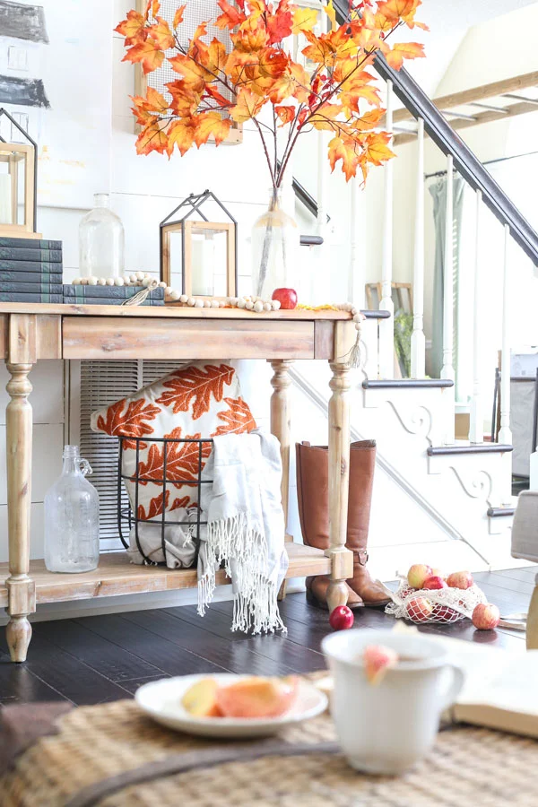 Plum Pretty Decor & Design Co.Fall Entryway Table Decor with JOANN