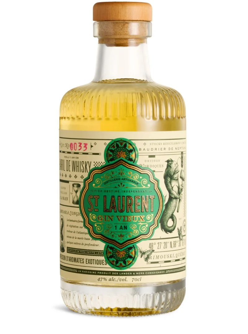 Gin Vieilli En Fut De Chene Gin Vieux — Distillerie du St. Laurent