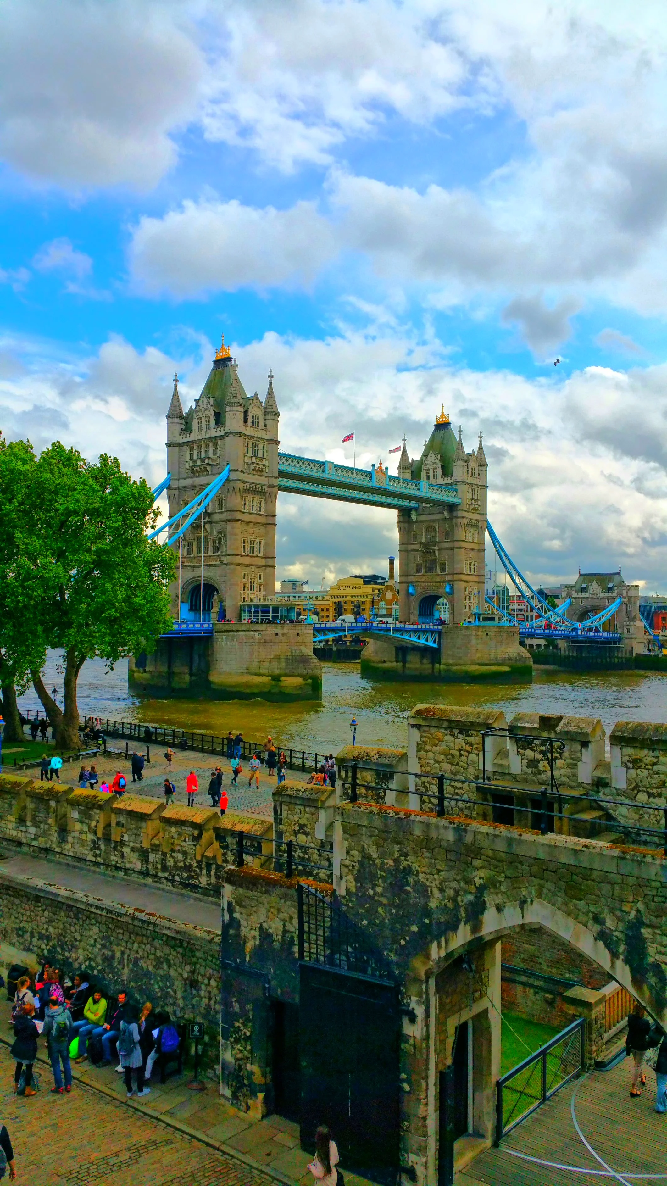 Tower Bridge as seen from the Tower of London