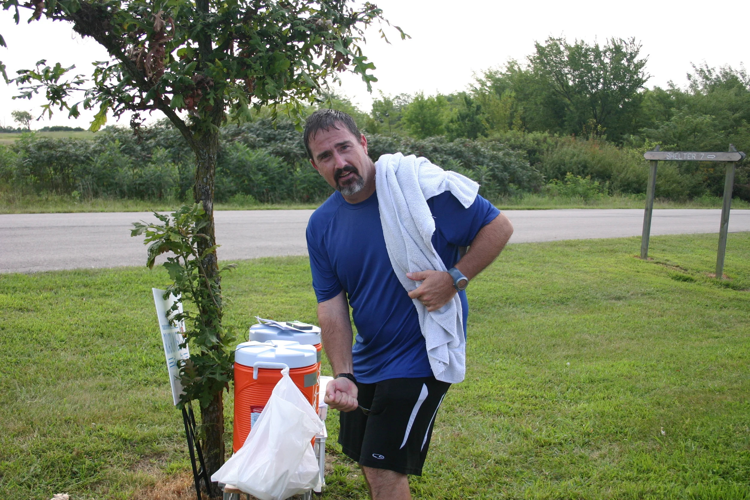 Mike sticking a fork in it. Is he well done? I think so! 