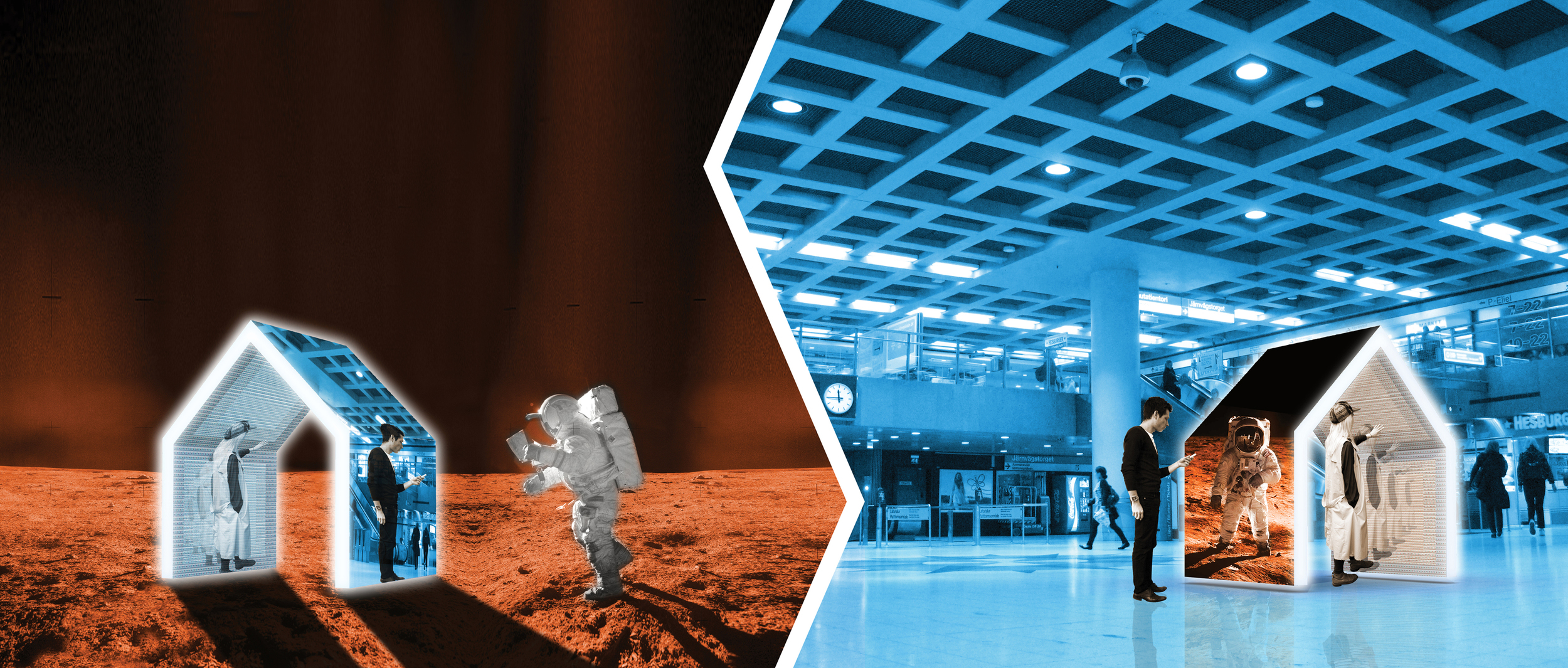 Image © Joksu (concept,&nbsp;composition), NASA (space photo originals), www.skalgubbar.se (cut out people).