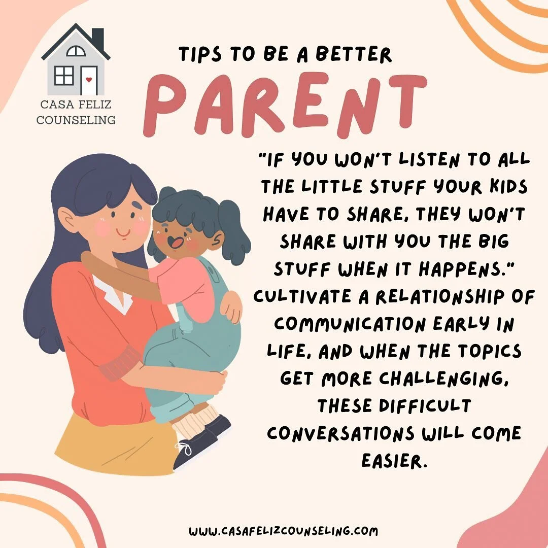 &ldquo;If you won&rsquo;t listen to all the little stuff your kids have to share, they won&rsquo;t share with you the big stuff when it happens.&rdquo; Cultivate a relationship of communication early in life, and when the topics get more challenging,