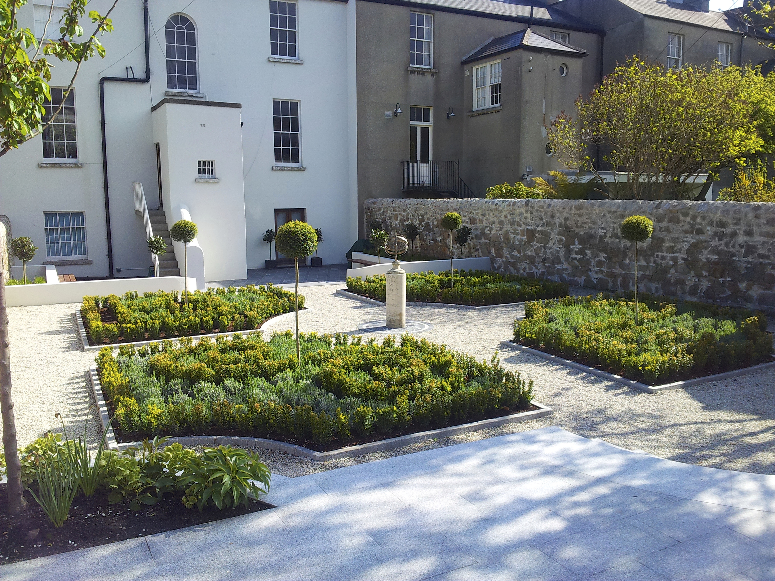 formal terraced garden