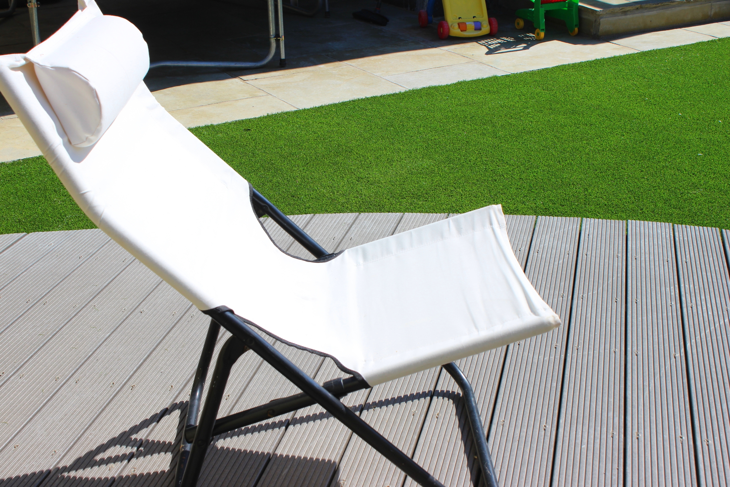 deck chair and turf