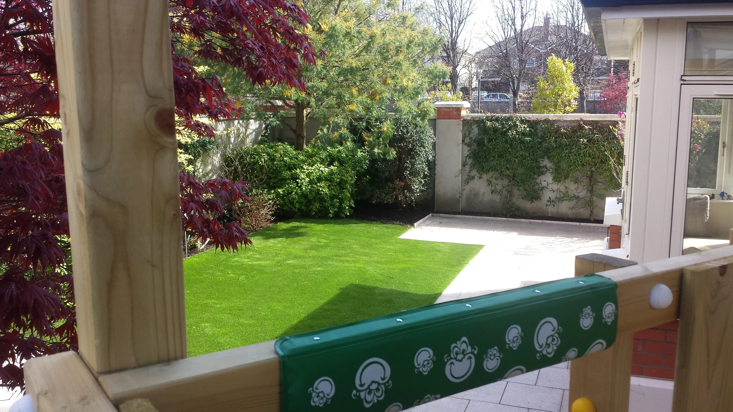 TigerTurf and Granite Patio
