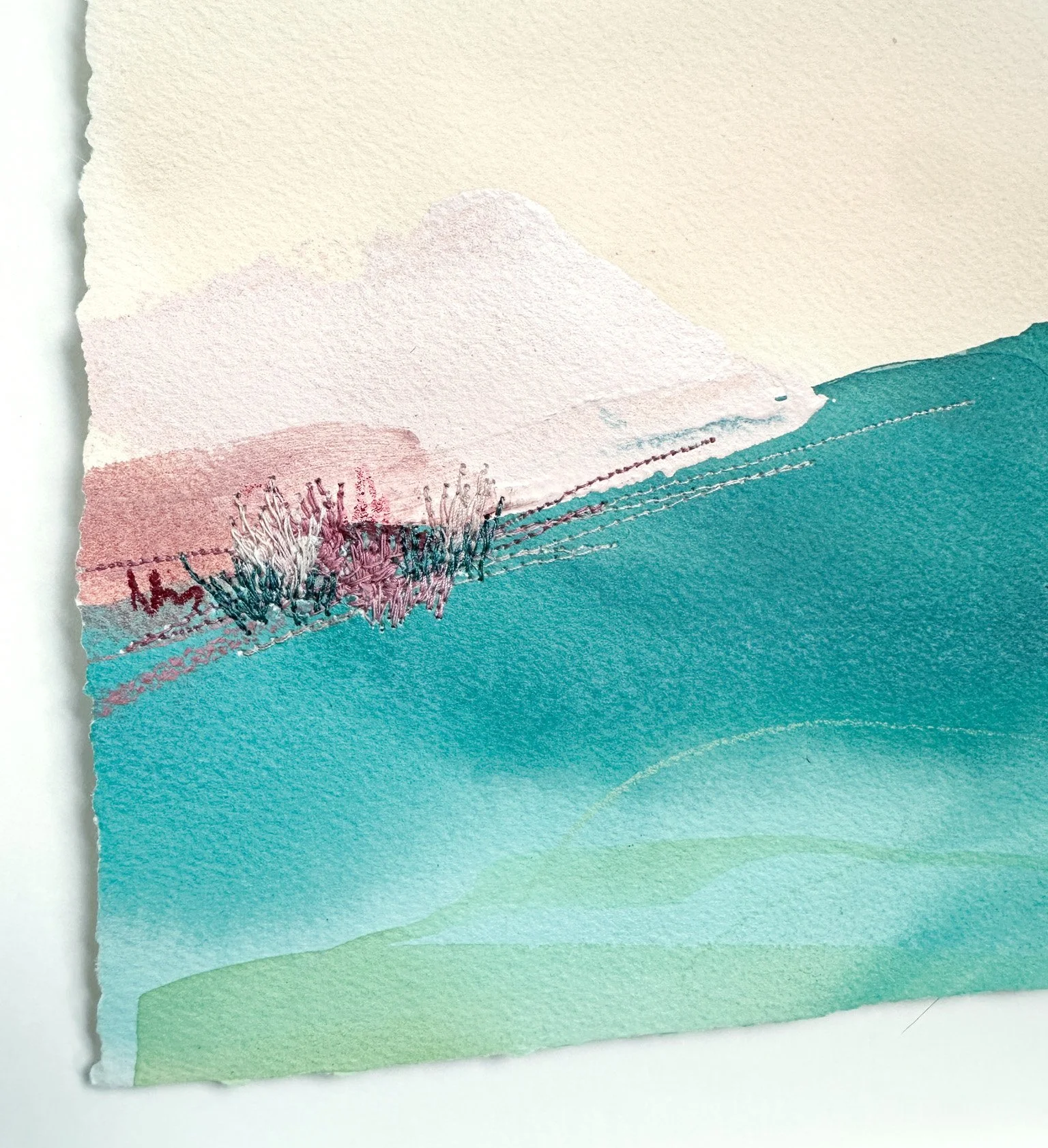 Deeann Rieves- Little Wildflower Painting- RoseSunset2.jpg