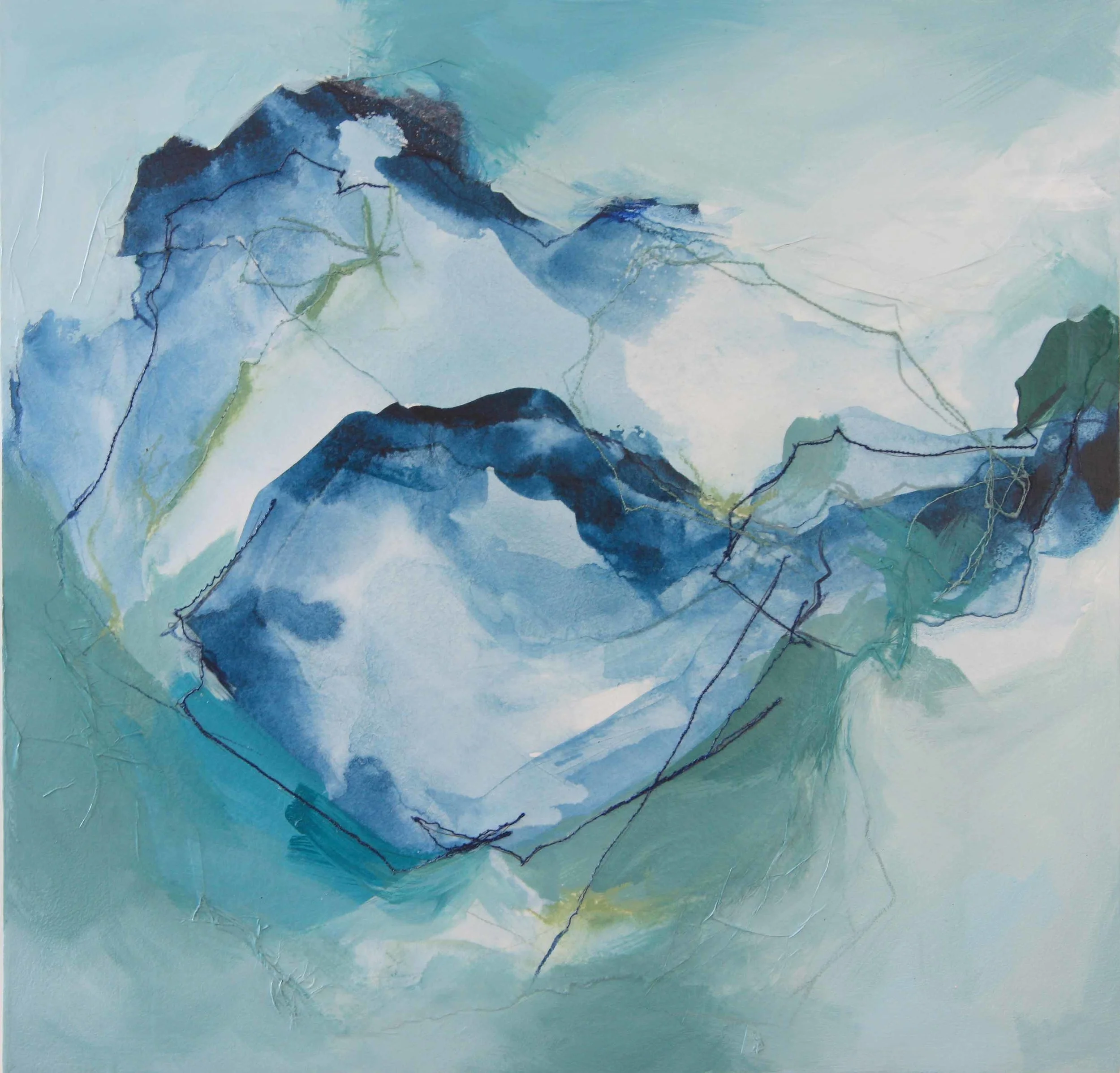 "Swelling 1"  12 x 12 in