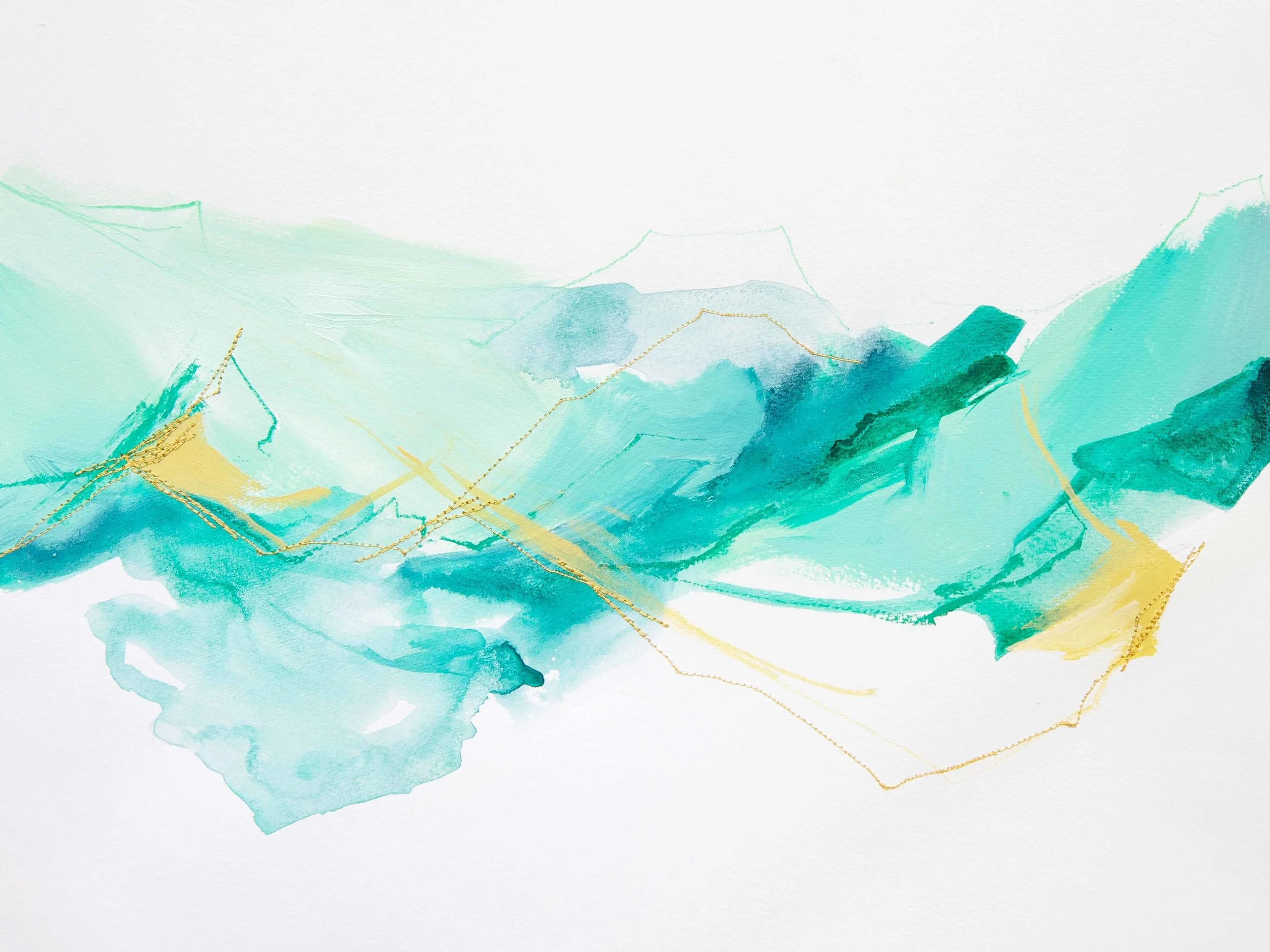 DeeannRieves_GreenTurquoiseYellowAbstractPainting.jpg