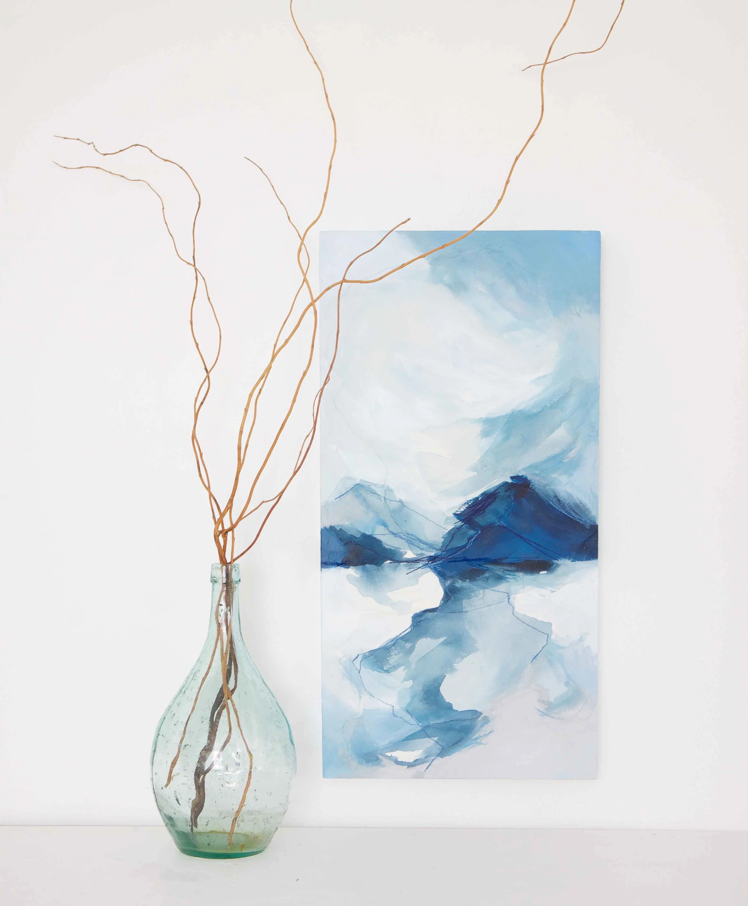 "Rivers 'til I Reach You" 24 x 12 inches