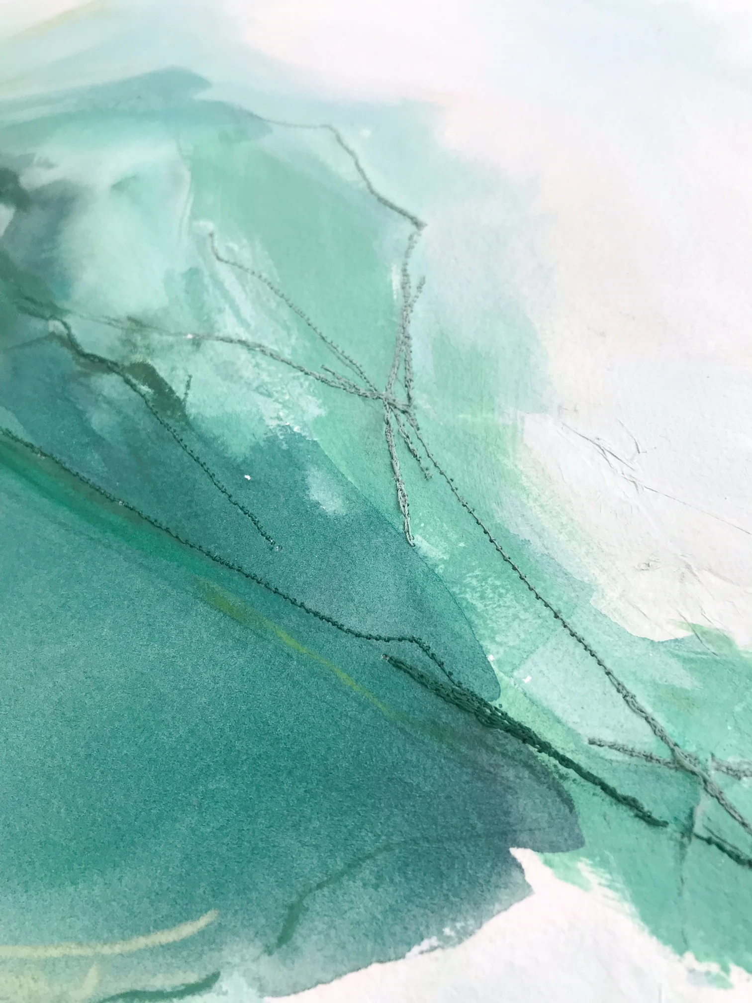Abstract_Landscape_Painting_Green_Teal_Mint_Embroidery.JPG